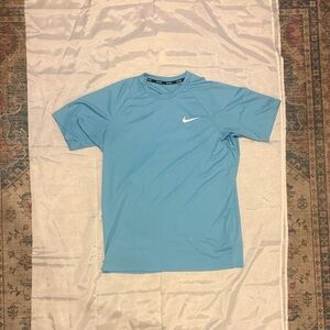 Nike Men's Light Blue Swim Tee